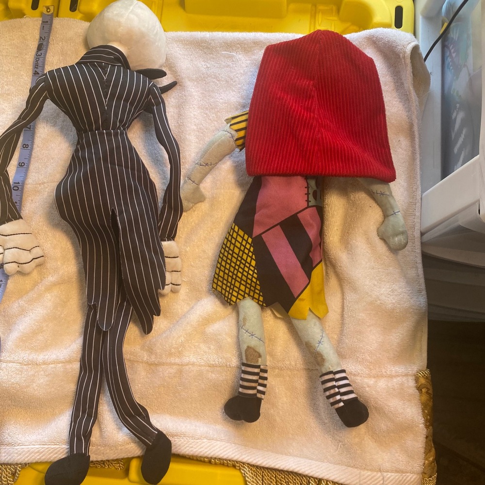 The Nightmare Before Christmas Jack Skellington and Sally‎ Plush Dolls Set - Picture 4 of 4